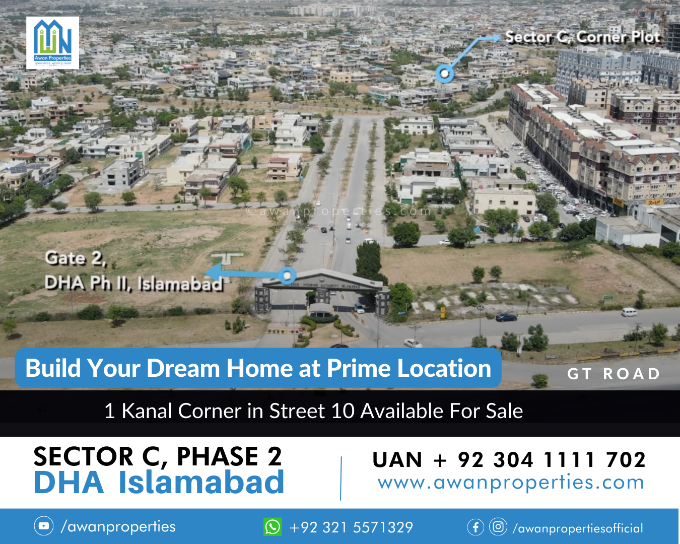 Plot for sale in Sector C DHA 2 Islamabad