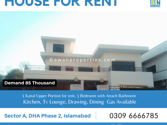 House For Rent In Phase 2, DHA Islamabad
