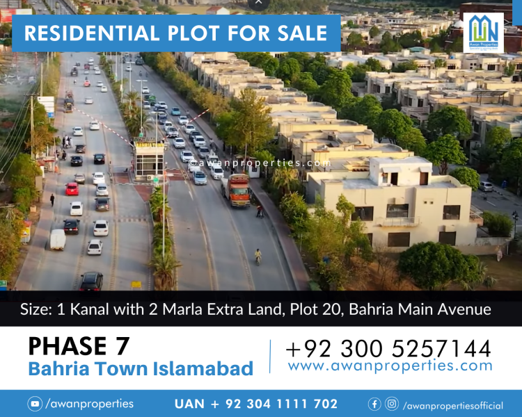 Plot for sale in Bahria Town Phase 7 Rawalpindi - Awan Properties