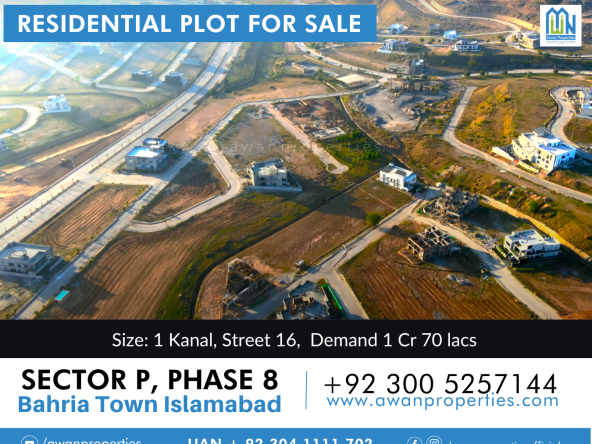 Plot for sale in Bahria Town Phase 8 Rawalpindi - Awan Properties